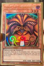 Yu-Gi-Oh! Exodia the Forbidden One MGED 1st Edition !, Ophalen of Verzenden, Gebruikt, Losse kaart, Foil