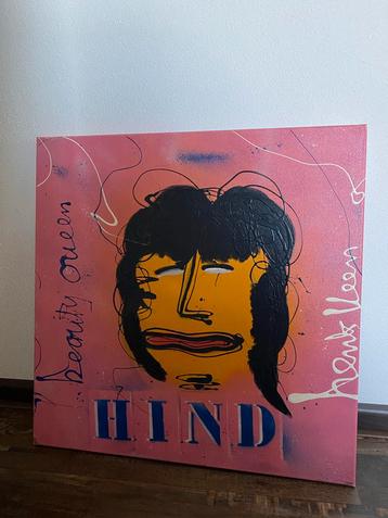Henk Veen - Portret van Hind - 65x65 cm beschikbaar voor biedingen