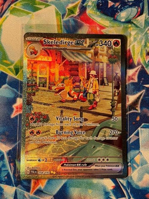 Skeledirge Ex Alt Art 258/193 Paldea Evolved, Hobby en Vrije tijd, Verzamelkaartspellen | Pokémon, Nieuw, Losse kaart, Foil, Ophalen of Verzenden