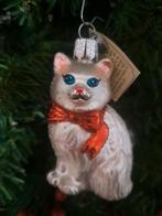 Old World Christmas kerstbal kat Princess kitty, glas, Ophalen of Verzenden, Nieuw