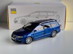 1:18 NZG Volkswagen Passat Variant R36 Biscay Blue 2009, Ophalen of Verzenden, Zo goed als nieuw, Auto, Overige merken