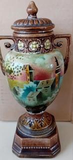 Erphila 1918 porselein urn met kerk (vaas) met deksel, Antiek en Kunst, Antiek | Vazen, Ophalen of Verzenden