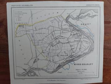 54 / Gemeente Briel Hedel De Maas Empel Litho van J, Kuyper beschikbaar voor biedingen