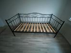 Eenpersoons bed stalen frame, Huis en Inrichting, Slaapkamer | Bedden, 90 cm, Eenpersoons, Metaal, Zo goed als nieuw