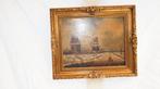 Winterlandschap  ( Schilderij, Antiek en Kunst, Kunst | Schilderijen | Klassiek, Ophalen of Verzenden