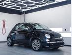 Fiat 500C cabrio automaat special edition, Auto's, Fiat, 1242 cc, 4 cilinders, Leder en Stof, Zwart