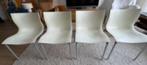 4 crèmekleurige designstoelen Philippe Starck,, Huis en Inrichting, Stoelen, Ophalen, Overige materialen, Gebruikt, Overige kleuren