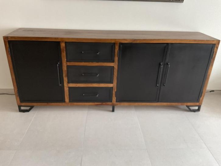 Dressoir kast, Huis en Inrichting, Kasten | Dressoirs, Gebruikt, 200 cm of meer, 25 tot 50 cm, Met lade(s), Met deur(en), Overige houtsoorten