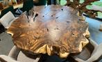 GROTE MATEN SUAR RONDE ROND BOOMSTAM EETTAFEL TAFEL 180CM, Huis en Inrichting, Tafels | Eettafels, Nieuw, 150 tot 200 cm, Rond