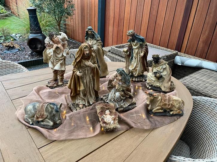 Beeldengroep kerststal, Hobby en Vrije tijd, Feestartikelen, Zo goed als nieuw, Ophalen