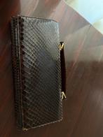 Krokodillen lederen Clutch, Ophalen, Zo goed als nieuw, Bruin, Avondtasje