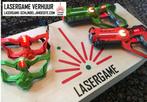 Kinderfeest - Lasergame huren? Laserguns voor max. 26 pers., Hobby en Vrije tijd, Feestartikelen | Verhuur, Ophalen, Nieuw, Verjaardag