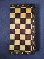 Groot houten schaakspel, Een of twee spelers, Ophalen of Verzenden, Zo goed als nieuw