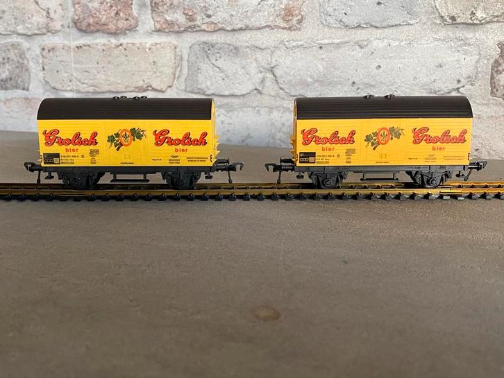 Fleischmann Grolsch Bierwagen H0, Hobby en Vrije tijd, Modeltreinen | H0, Gebruikt, Wagon, Gelijkstroom, Fleischmann, Analoog