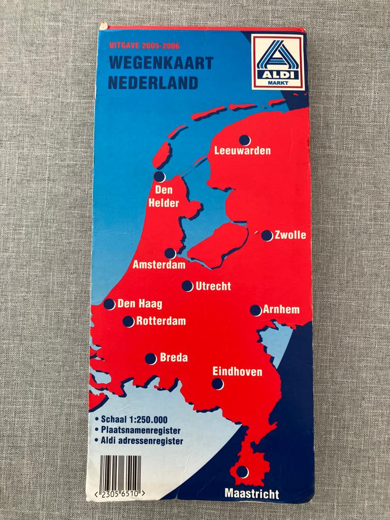 Wegenkaart Nederland – uitgave 2005-2006 , Boeken, Atlassen en Landkaarten, Gelezen, Ophalen of Verzenden, Nederland, 2000 tot heden