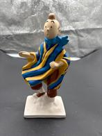 Kuifje Beeldje in Gestreept Gewaad - Vintage Collectible, Ophalen of Verzenden