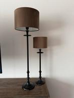 Riviera Maison L'Hotel Lampvoet + Lampenkappen Zand/Taupe, Ophalen of Verzenden, Gebruikt, Stof, 75 cm of meer