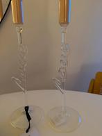 Anna + Nina Glazen Kaarsenhouder - Nieuw, Ophalen, Overige materialen, Wit, Nieuw