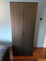 Mooie Kledingkast zwart Ikea Brimnes 78x190 cm, Huis en Inrichting, Kasten | Kledingkasten, Ophalen, 100 tot 150 cm, Zo goed als nieuw