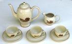 Mokkaset BBA Kerstmis 1958, koffiepot, melkkannetje enz, Gebruikt, Ophalen of Verzenden, Glas, Overige stijlen