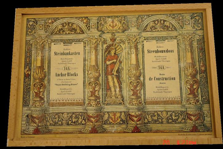 "Anker Steinbaukasten" bouwdozen., Antiek en Kunst, Antiek | Speelgoed, Ophalen of Verzenden