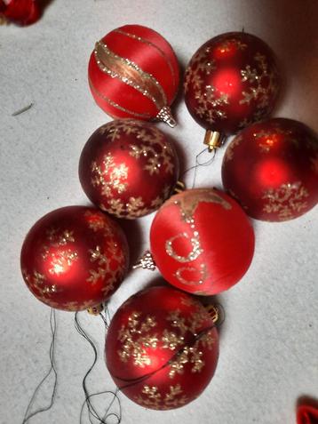 Kompleet versiering voor kerstboom,kleur rood beschikbaar voor biedingen