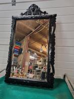 -	Spiegel wand / kuif model zwart, Huis en Inrichting, Woonaccessoires | Spiegels, Ophalen of Verzenden, 'T Olde Gre-j, Info@toldegrej.nl
