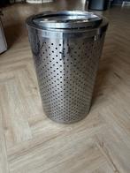 Design (RVS) wasmand / prullenmand, Ophalen, Gebruikt, 50 tot 75 cm, 40 liter of meer