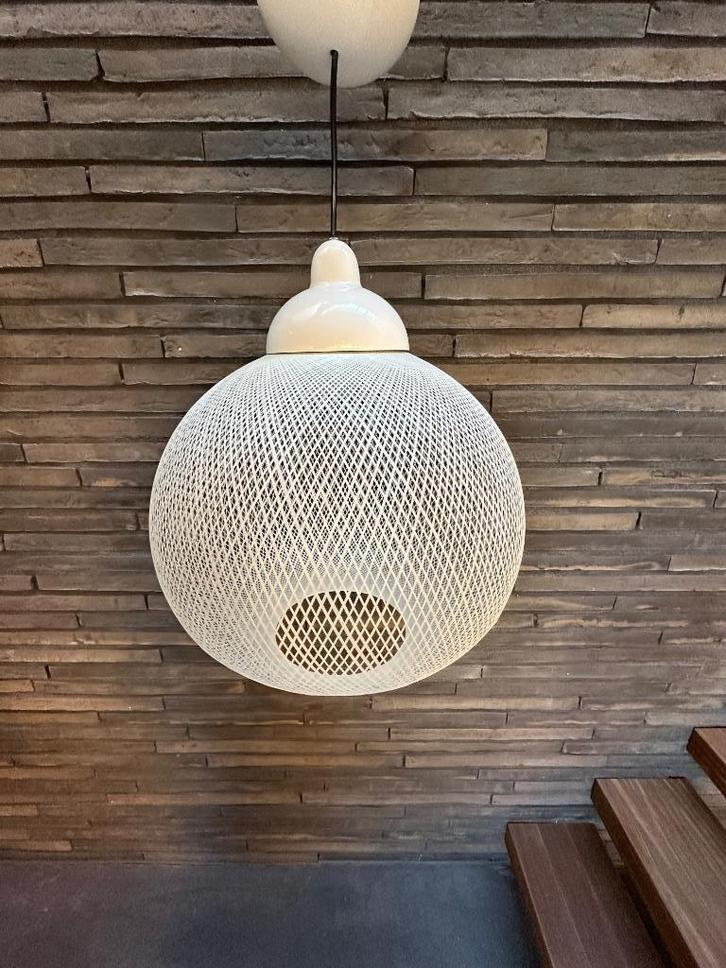 Moooi Non Random / E27 LED hanglamp 48cm lamp wit € 250,-, Huis en Inrichting, Lampen | Plafondlampen, Zo goed als nieuw, Kunststof