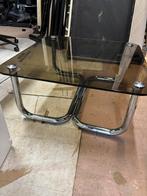 Vintage salontafel - 90x90x40H, Huis en Inrichting, Tafels | Salontafels, Ophalen, 1025xe, 100 tot 150 cm, 50 tot 100 cm