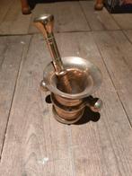 Antieke koperen vijzel en doofpot, Antiek en Kunst, Ophalen of Verzenden, Koper