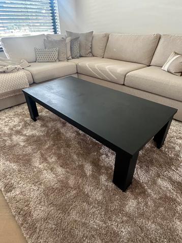 Zwarte Houten Salontafel 140x70x40 beschikbaar voor biedingen