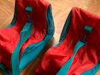 2 Tassen voor skischoenen, rood met groen, Ophalen of Verzenden, Gebruikt