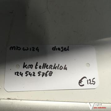 Mercedes W124 Diesel   Km Tellerklok   124 542 5768 beschikbaar voor biedingen