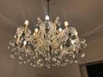 Originele kristallen grote kroonluchter, Huis en Inrichting, Lampen | Kroonluchters, Ophalen of Verzenden, Gebruikt, Glas, Antiek