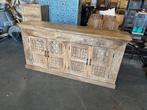 Uniek Nieuw Dressoir IBiza/Boho met de hand uitgesneden, Ophalen, Met deur(en), Ibiza/Boho/Botanisch, 150 tot 200 cm