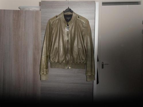 Claudia Strater 36 jasje leer, Kleding | Dames, Jassen | Zomer, Gedragen, Maat 36 (S), Groen, Ophalen of Verzenden
