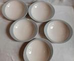 5 diepe borden FRIS EDAM Symfonie parelgrijs, Huis en Inrichting, Keuken | Servies, Ophalen of Verzenden, Zo goed als nieuw, Bord(en)