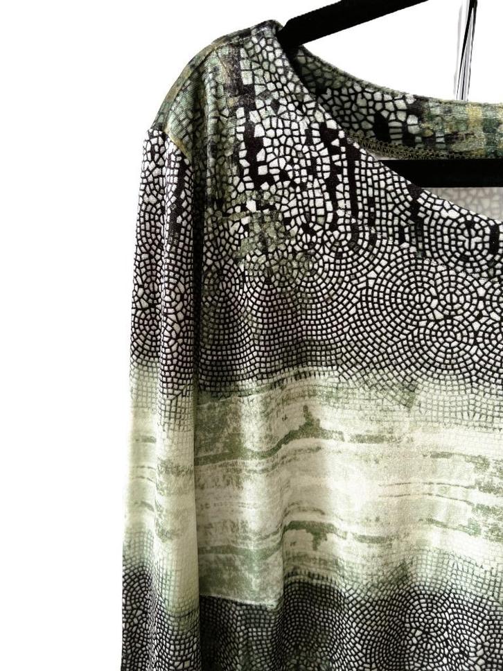 KYRA model Truus jurkje maat XL veloursstretch, Kleding | Dames, Jurken, Zo goed als nieuw, Maat 42/44 (L), Groen, Onder de knie