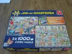 J v Haasteren,  Oud + nieuw feestje + de fabriek vd Kerstman, Ophalen of Verzenden, 500 t/m 1500 stukjes, Zo goed als nieuw, Legpuzzel