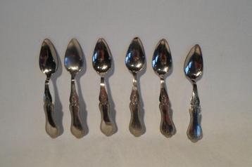 Verzilverde Theelepeltjes 6x beschikbaar voor biedingen