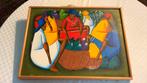 Haiti, schilderij op canvas, Morel, jaren 70, Antiek en Kunst, Ophalen of Verzenden