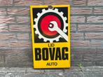 Emaille Reclamebord BOVAG Auto - Langcat, Ophalen of Verzenden, Gebruikt, Reclamebord