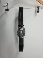 Zwart Bohemian western style riem 100cm pu leather, Kleding | Dames, Riemen en Ceinturen, No label, 100 cm of meer, Zwart, Tailleriem