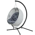 Egg hangstoel relaxstoel nieuw, Ophalen of Verzenden, Nieuw, Zwart, Eén