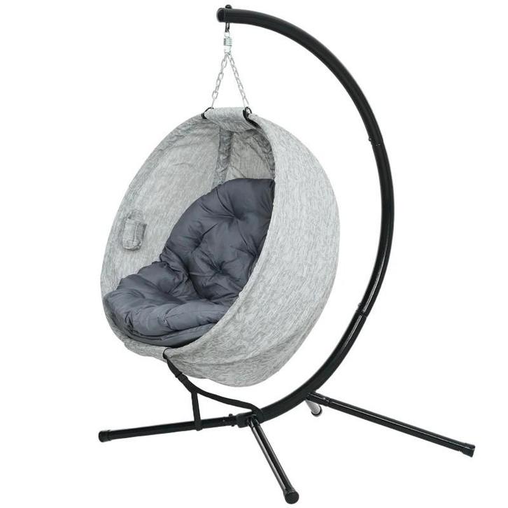 Egg hangstoel relaxstoel nieuw, Huis en Inrichting, Stoelen, Nieuw, Eén, Zwart, Ophalen of Verzenden