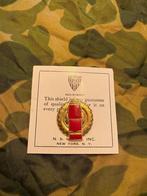 US Meyer DUI pin 34th field artillery (papier) (2), Verzamelen, Militaria | Tweede Wereldoorlog, Ophalen of Verzenden, Landmacht