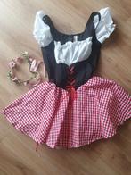 Dirndl zwart / rood (oktoberfest)., Nieuw, Overige thema's, Party Xclusive, Maat 38/40 (M)