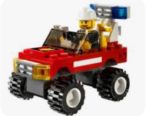 Lego 7241 - brandweerauto uit 2005, Kinderen en Baby's, Speelgoed | Duplo en Lego, Zo goed als nieuw, Ophalen of Verzenden
