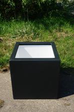 Polyester bloembak plantenbak 60x60x60 | Zwart of wit, Tuin en Terras, Bloembakken en Plantenbakken, Tuin, Kunststof, Vierkant